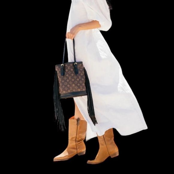 Louis Vuitton Petit Bucket French Tote Vintage Boho Original Authentic & Unique. - Picture 8 of 13